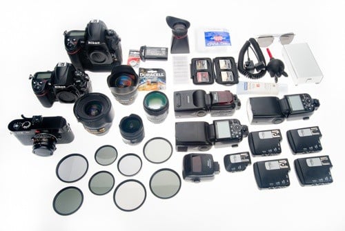 Julian's camera gear.